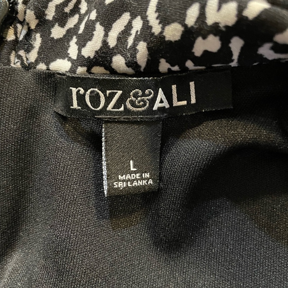 Roz & Ali black & white jump suit, L - Picture 3 of 3